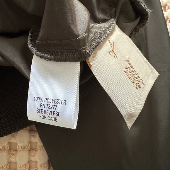 Simply Vera Nylon Utility Bomber Jacket Army Green Retro Y2K Streetwear Small - Picture 7 of 10